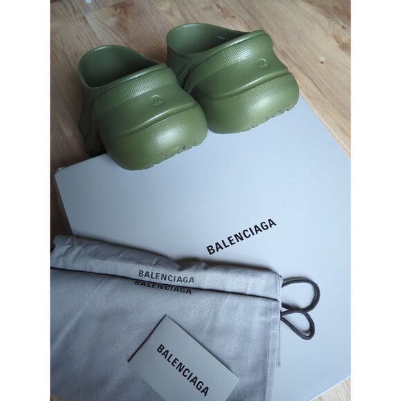 Balenciaga Croc Mule Mens 11 EU 44 Green Khaki main image 13